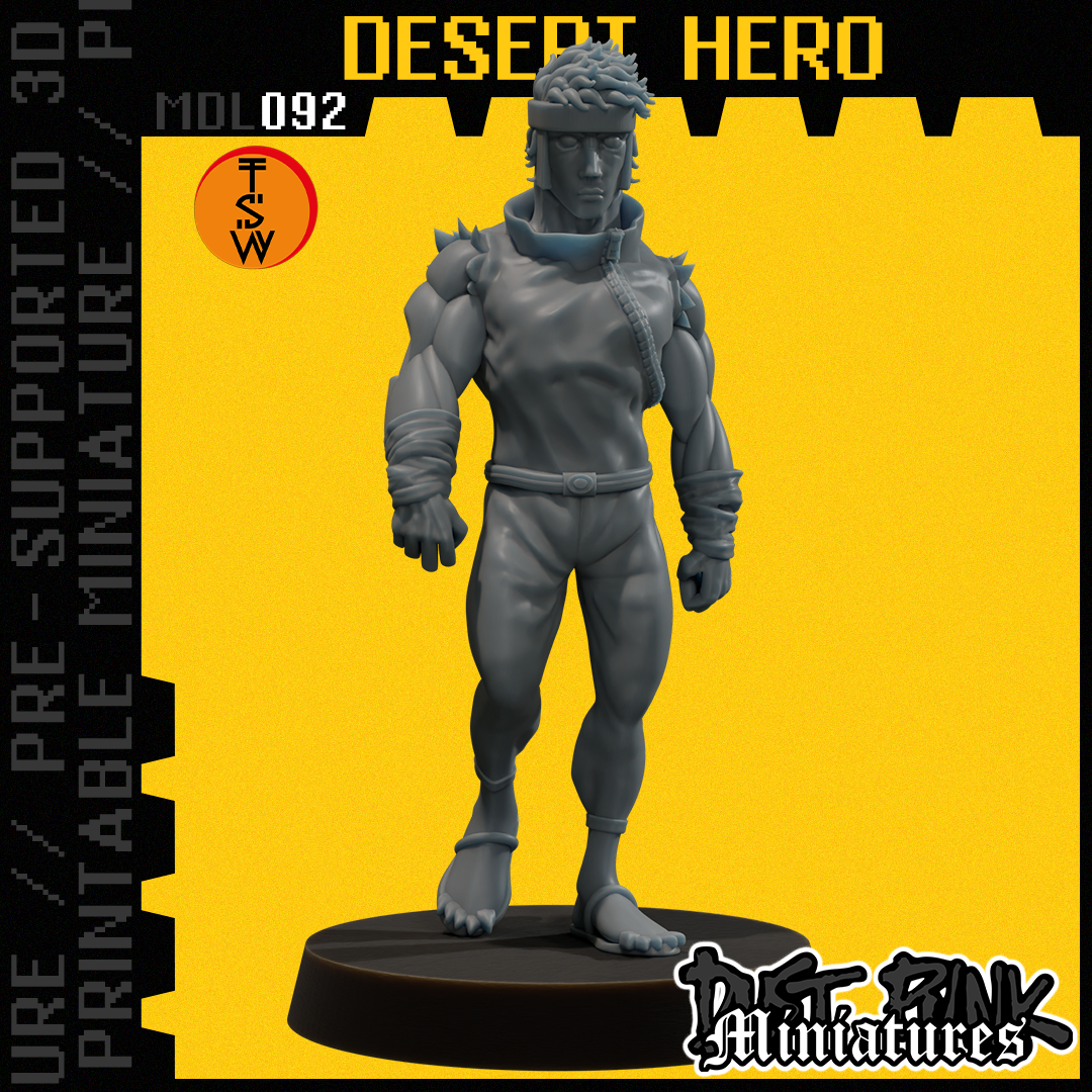 MDL092 DESERT HERO [PRE-SUPPORTED]